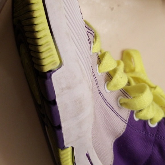 SOLD!!!! Women's Nike Purp-Highlighter Sneaks - Picture 3 of 5